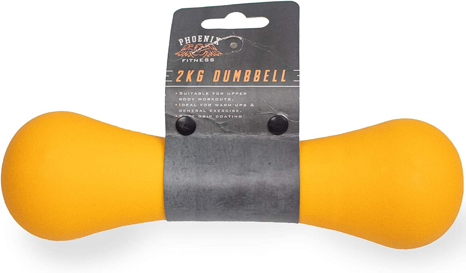 Phoenix Neoprene Dumbbell Weight 2kg Yellow