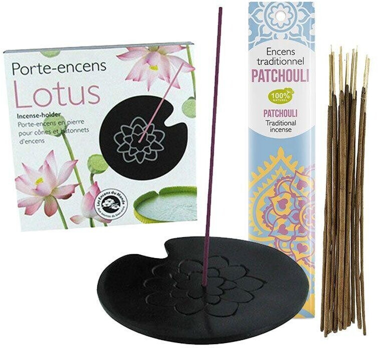 Florisens Porte-encens lotus + encens idien au patchouli