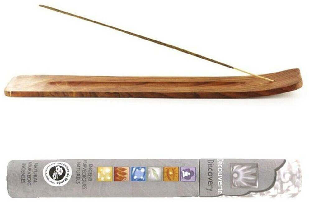 Florisens Porte-encens en bois + encense ayurvédique