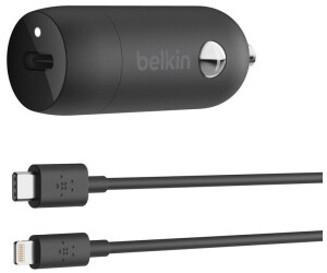 Belkin BOOST CHARGE 20W USB-C-PD Kfz-Ladegerät mit USB-C/Lightning
