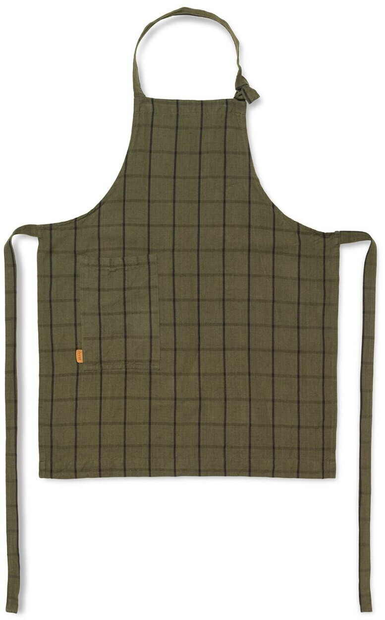 Ferm Living Hale kitchen apron green black