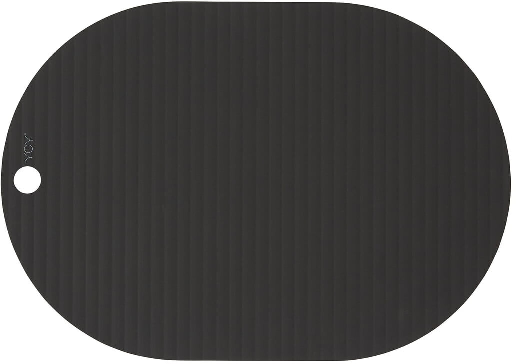 OYOY Ribbo placemat oval, black