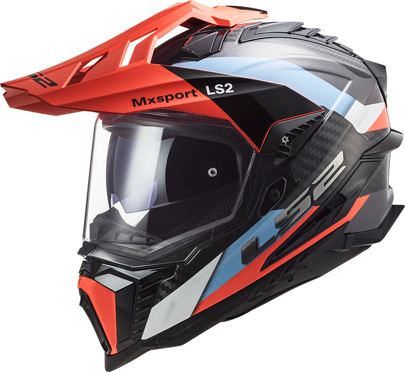 LS2 MX701 Explorer C Frontier Blue/Fluo Orange