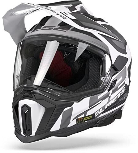 LS2 Explorer HPFC MX701 Alter mat noir/blanc
