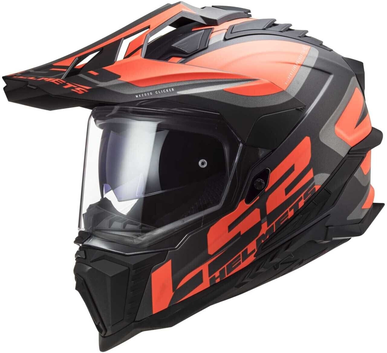 LS2 Explorer HPFC MX701 Alter Matt Black Fluo Orange