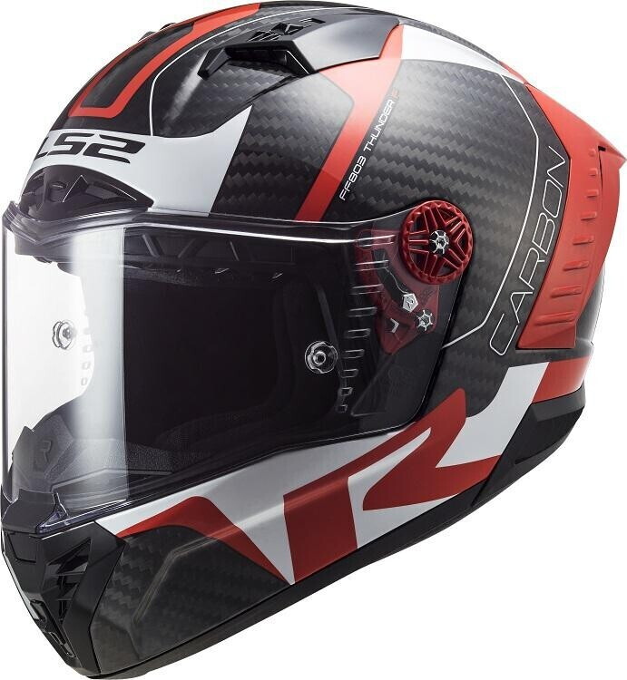 LS2 FF805 Thunder Racing 1 rouge/blanc