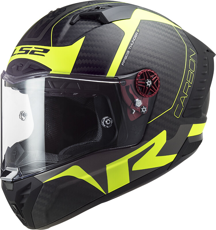 LS2 FF805 Thunder Racing 1 mat noir/jaune