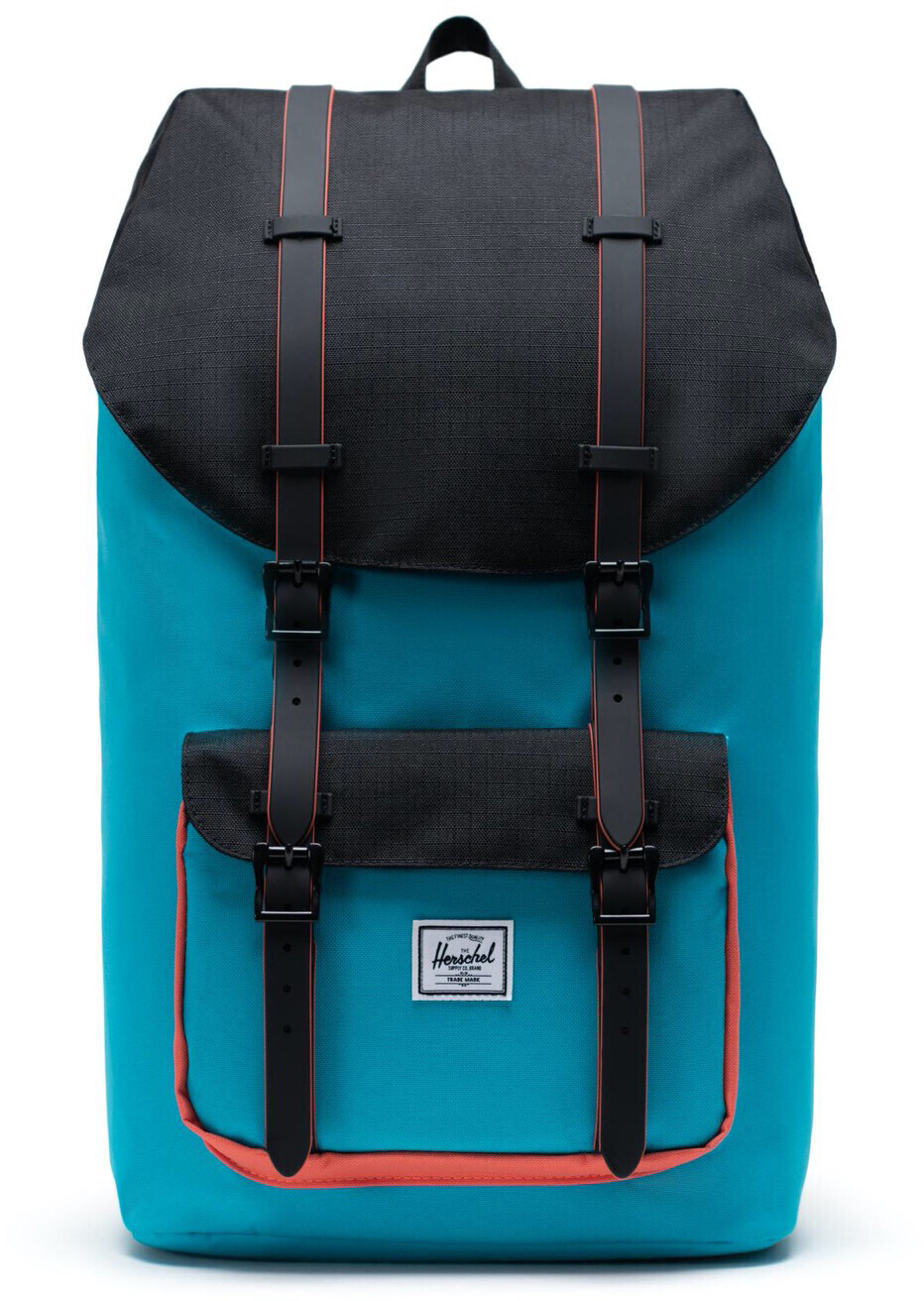 Herschel Little America Backpack (2021) blue bird/black/emberglow