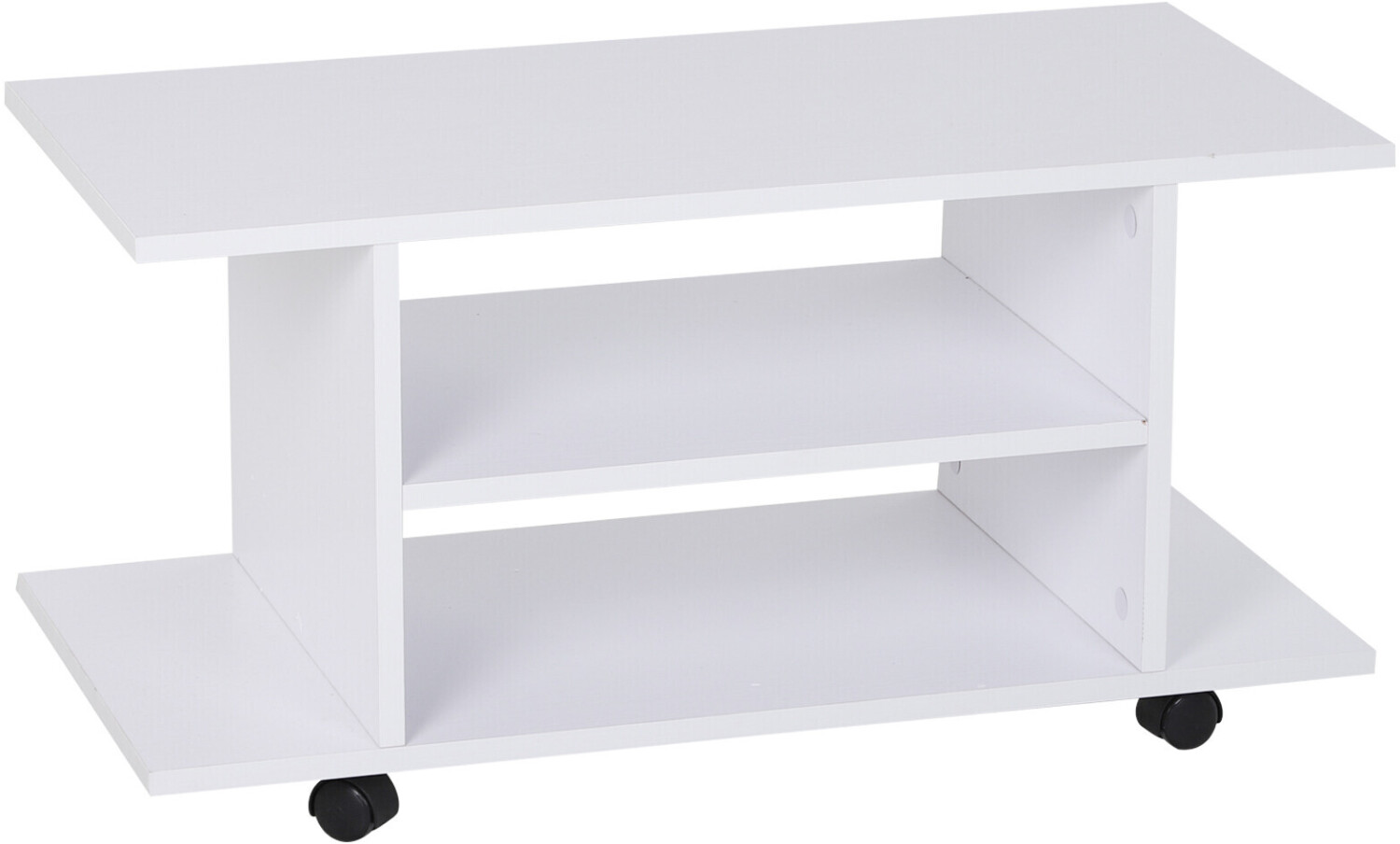HomCom Mueble de TV 120 x 40 x 55 cm natural y blanco (839-224) desde 83,99  €