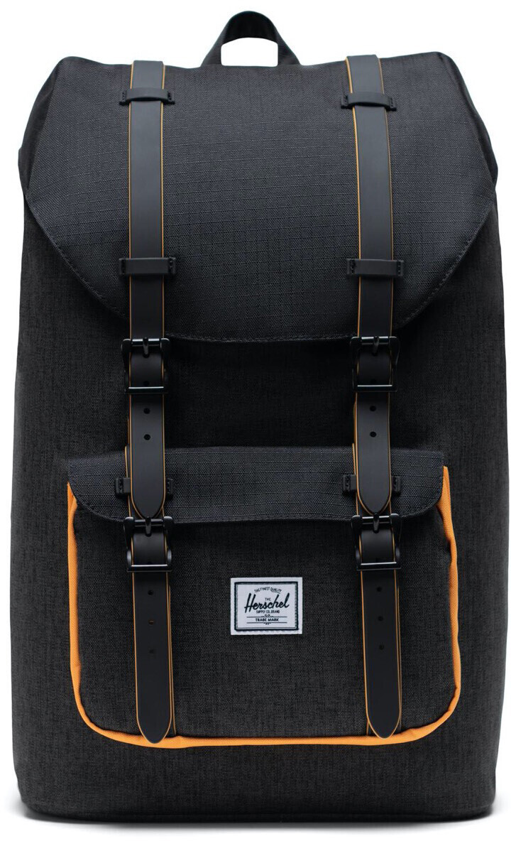 Herschel Little America Backpack Mid-Volume (2021) black crosshatch/black/blazing orange
