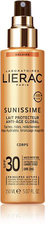 Lierac Sunissime Fluide Protecteur Énergisant Anti-Age Global SPF30 (150ml)