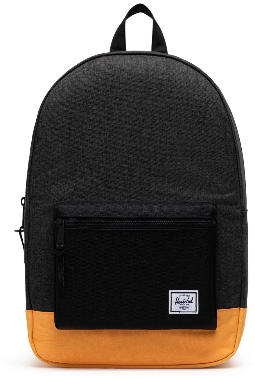 Herschel Settlement Backpack (2021) black crosshatch/black/blazing orange