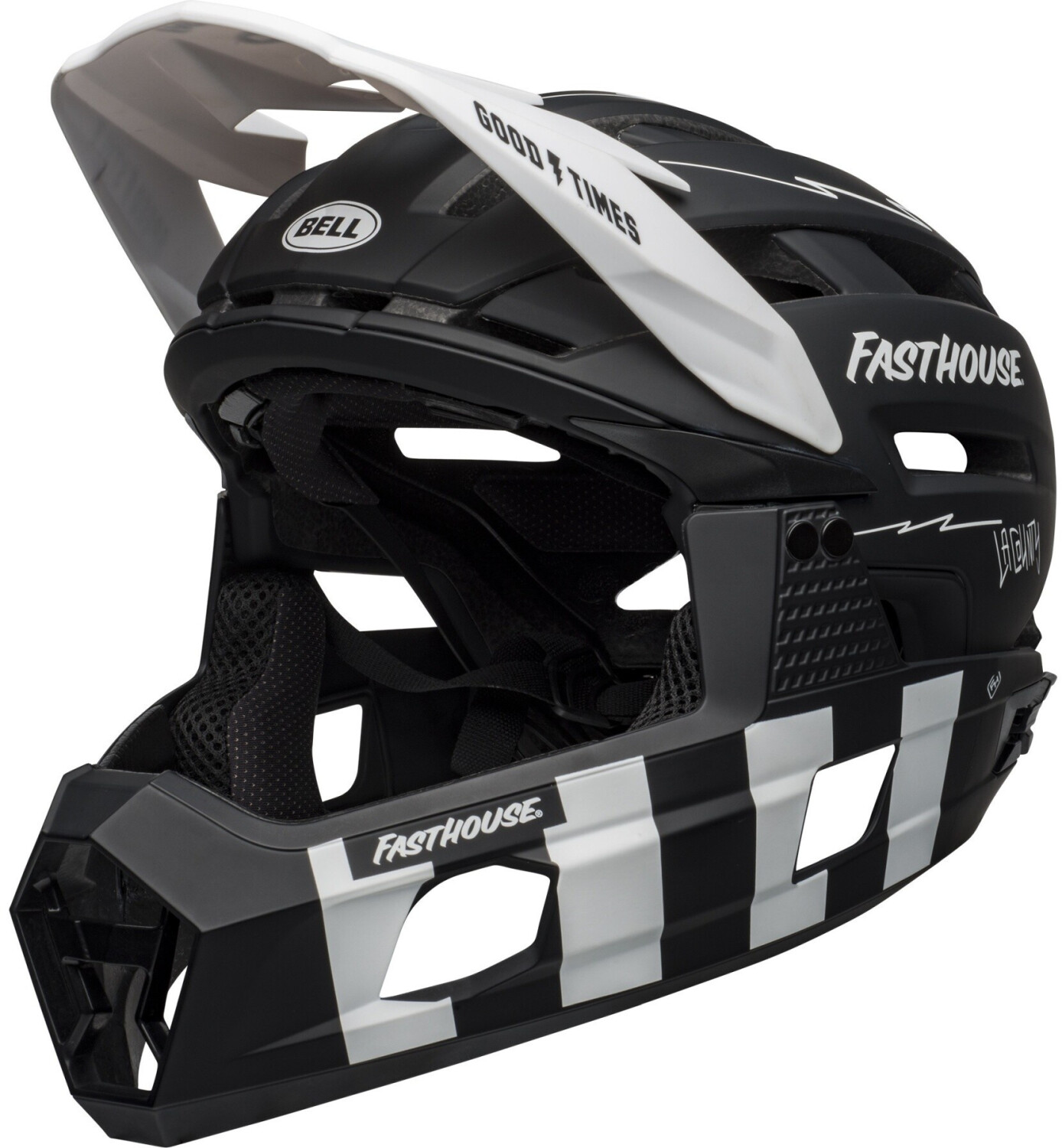 Bell Super Air R MIPS fast house matte black/ white