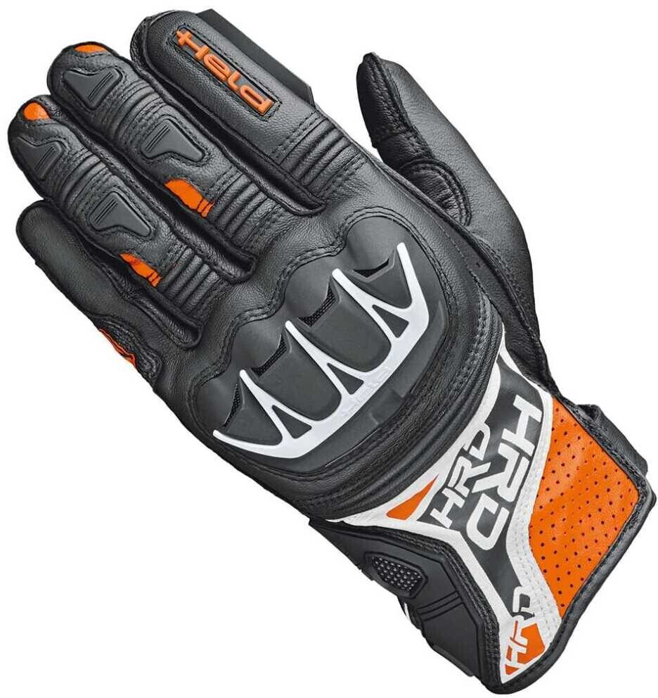 Photos - Motorcycle Gloves Held Biker Fashion  Kakuda black/orange 