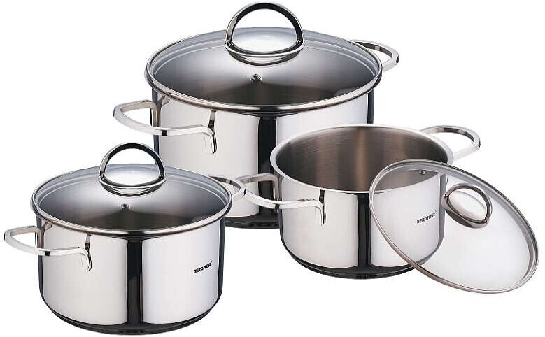 Bergner Classic Stainless Steel Pot Set 6 pcs