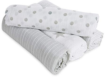 aden + anais Muslin Swaddle (Pack of 4) dusty