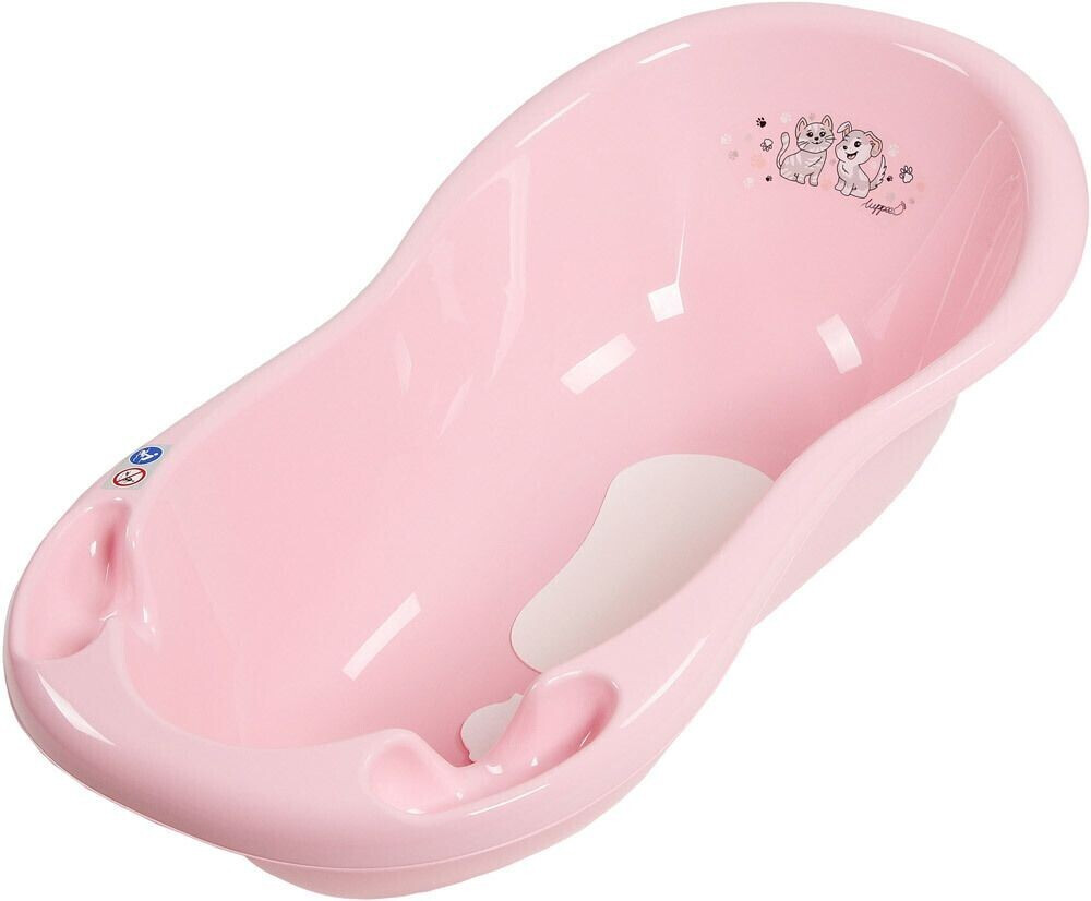 Luppee Baby Bath with Plug and Non-Slip Mat