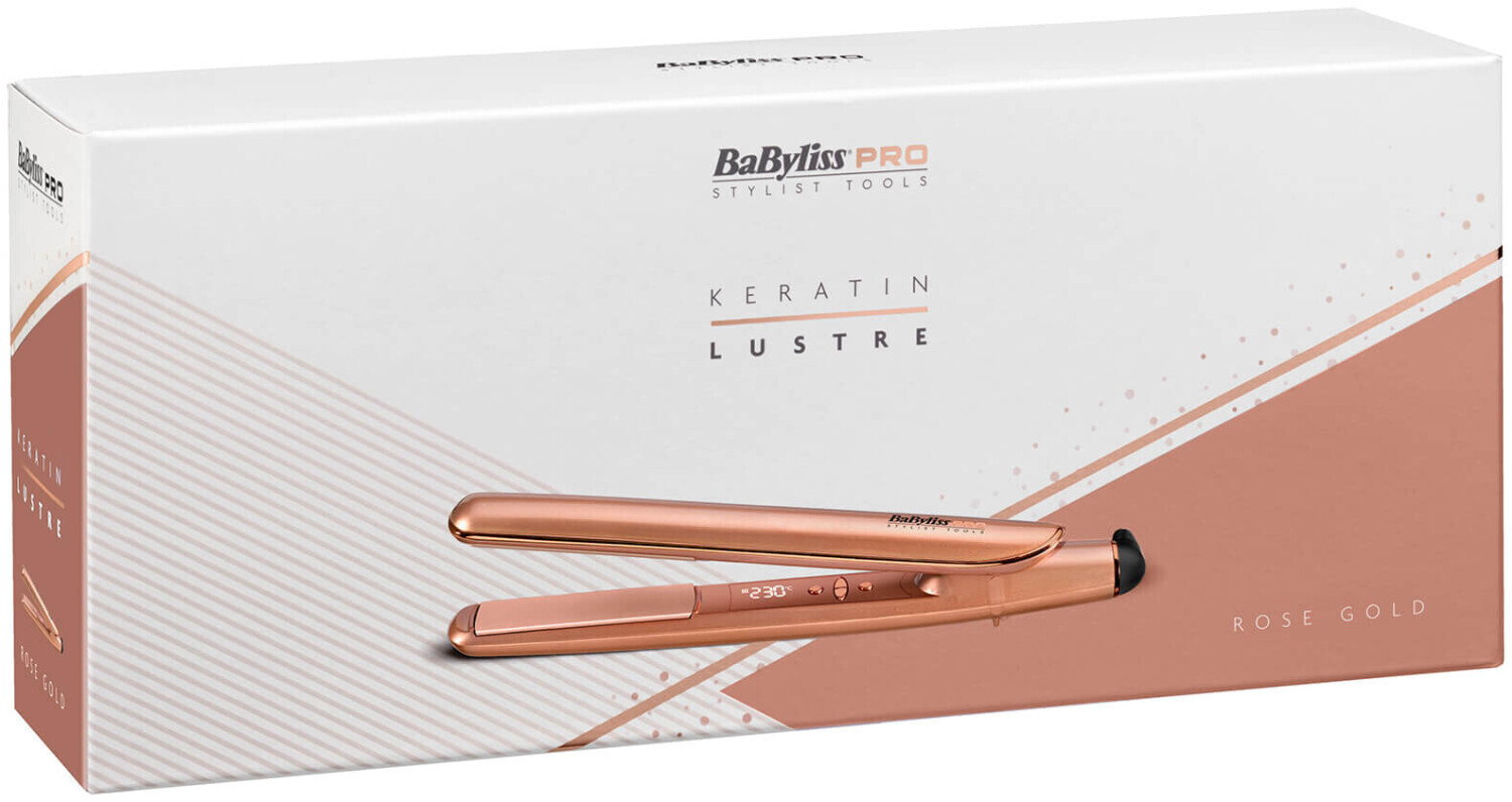 BaByliss Pro Keratin Lustre Straightener Rose Gold