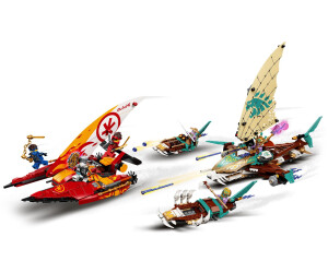 LEGO 71748 NINJAGO Duell der Katamarane Bauset mit 4Spielzeugbooten und Minifigr 