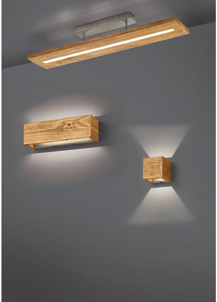 Trio Brad LED Holz-Wandleuchte mit Switch Dimmer 11x11cm (223710130) ab €  37,38 | Preisvergleich bei