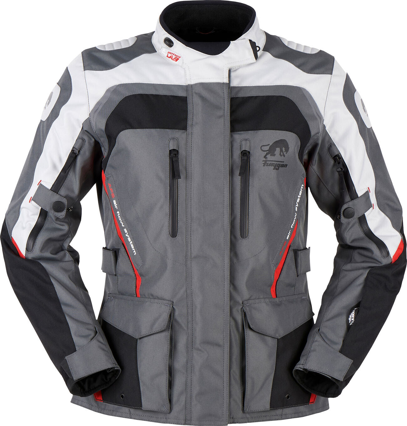 Furygan Veste Apalaches gris/noir/rouge