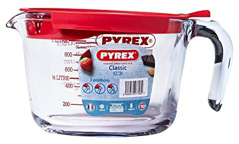 Pyrex aus Borosilikatglas mit Henkel ab (1 bei und € | Deckel Preisvergleich 13,18 L)