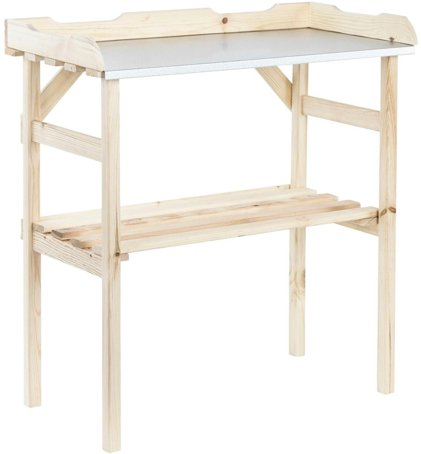 Haushalt International Pflanztisch mit Arbeitsfläche 78 x 37 x 83 cm