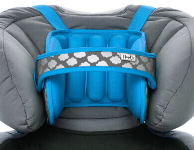 NapUp Comfort travel neck support for child seat blue