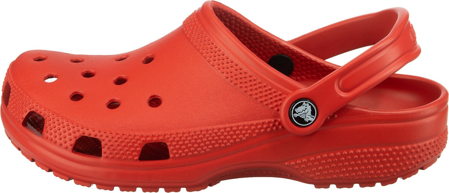 fuzzy orange crocs