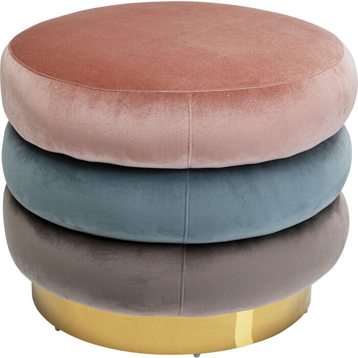 KARE Tabouret sandwich violet/bleu/rose