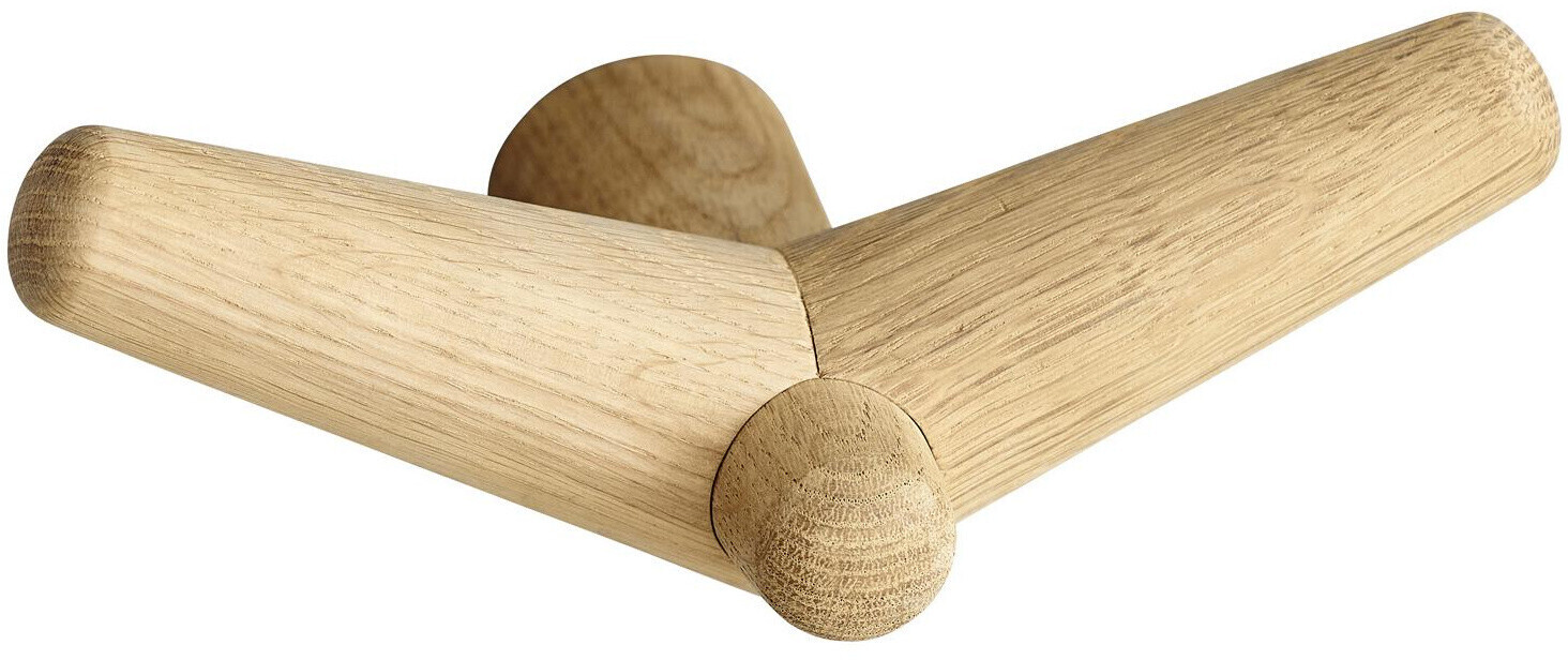 Woud Tail Wing coat hook medium, natural oak
