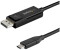 StarTech 6ft (2m) USB C to DisplayPort 1.4 Cable 8K 60Hz/4K - Bidirectional DP to USB-C or USB-C to DP Reversible Video Adapter Cable -HBR3/HDR/DSC - USB Type C/TB3 Monitor Cable (CDP2DP142MBD)