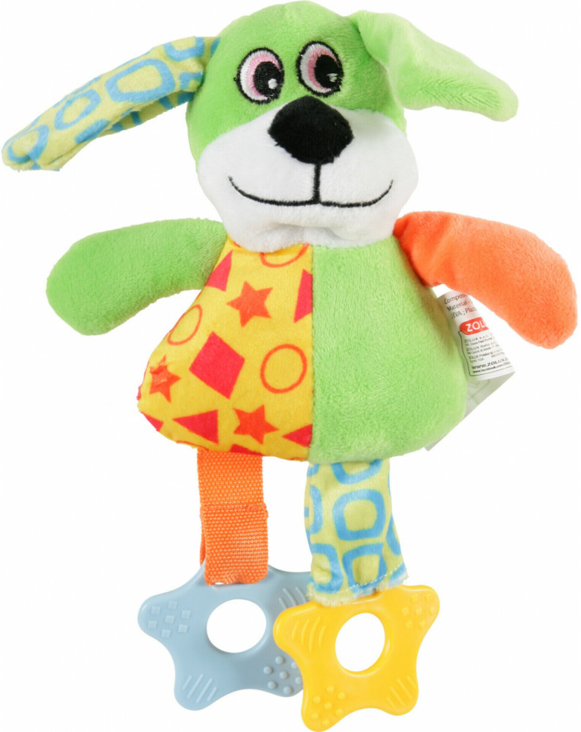 Zolux Jouet peluche Puppy chien vert
