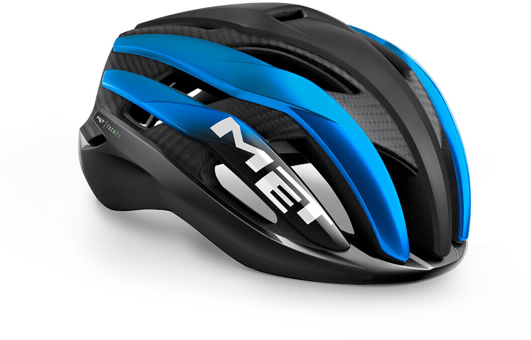MET Trenta 3K Carbon black blue metallic/matt glossy