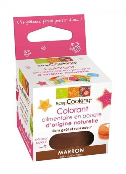 ScrapCooking Colorant alimentaire en poudre marron (10 g)
