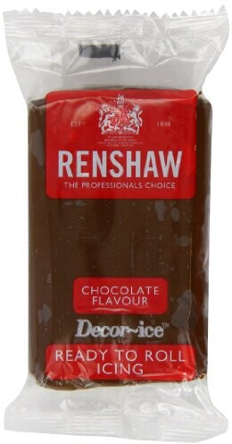 Renshaw Pâte à sucre marron saveur chocolat (250 g)