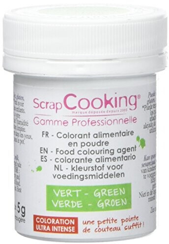 ScrapCooking Colorant alimentaire en poudre vert (5 g)