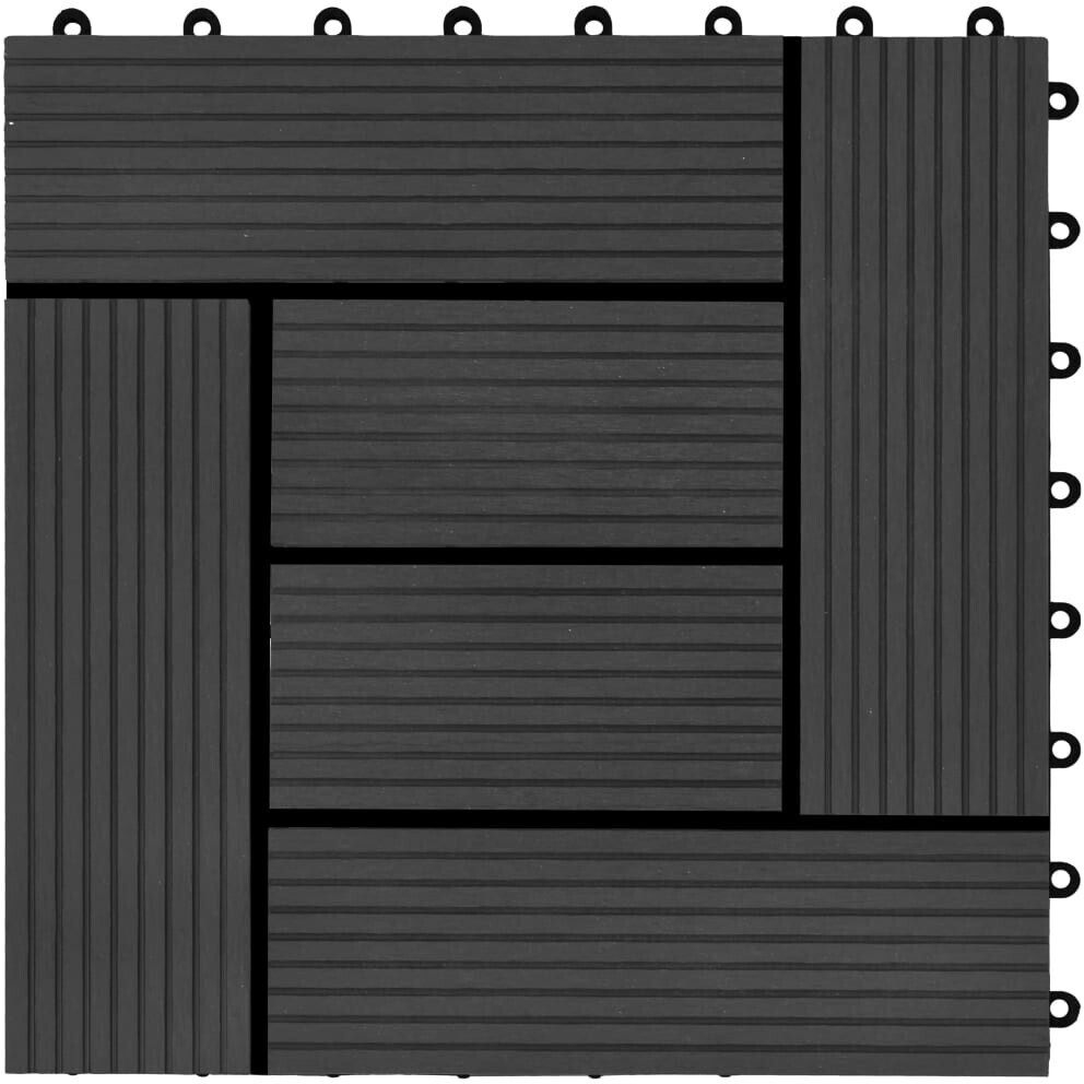 vidaXL WPC design 2 30 x 30 cm
