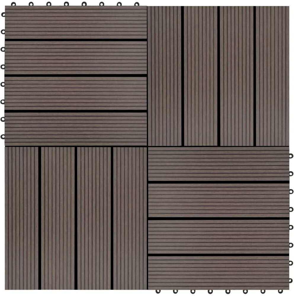 vidaXL WPC design 1 30 x 30 cm (277802)