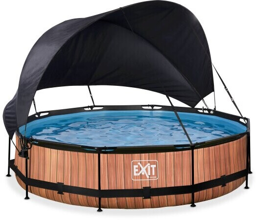Exit Toys Pool Ø 360x76 cm with Pump Wood (30.35.12.10)