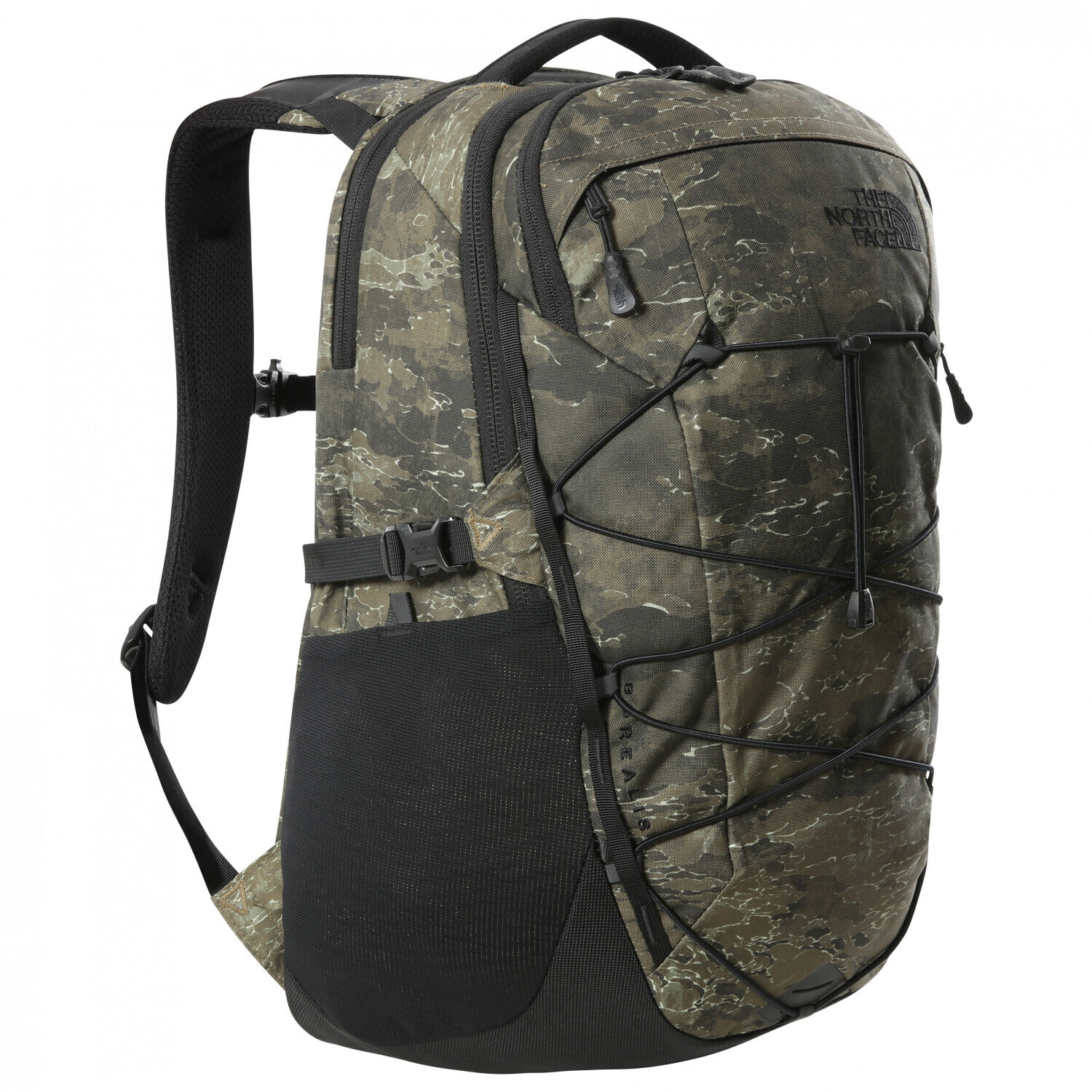 The North Face Borealis Backpack Military Olive Cloud Camo Wash Print