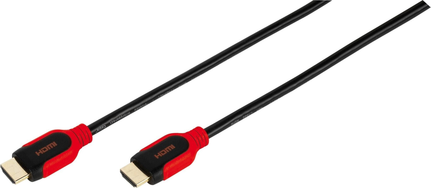 Vivanco HDMI Cable High Speed With Ethernet 1.5 M One Size Red