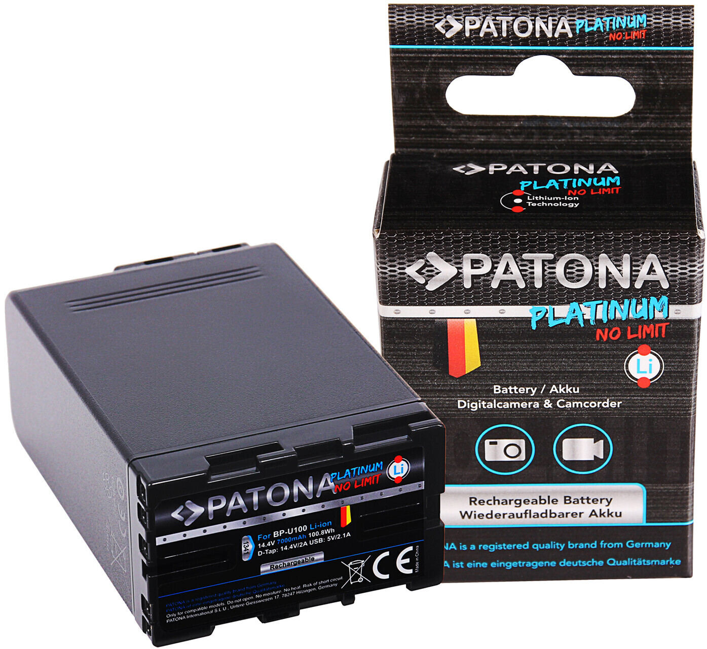 Patona Platinum Replacement Battery for Sony BP-U100
