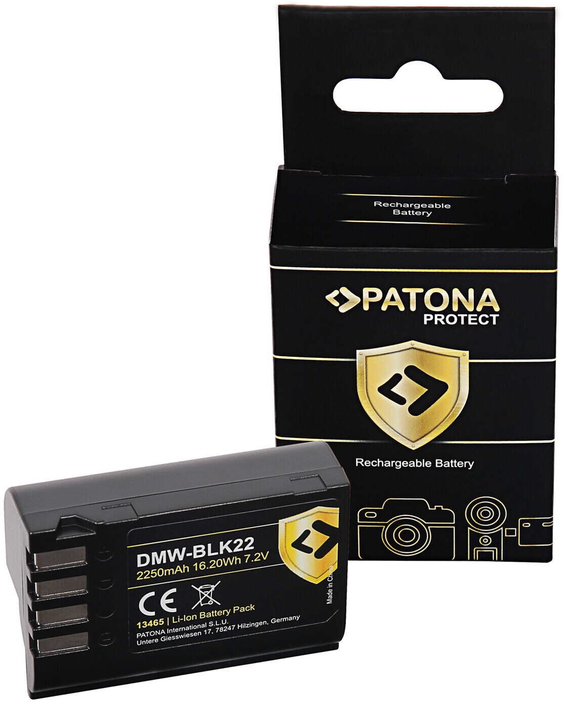 Patona Protect Battery Replacement Panasonic DMW-BLK22