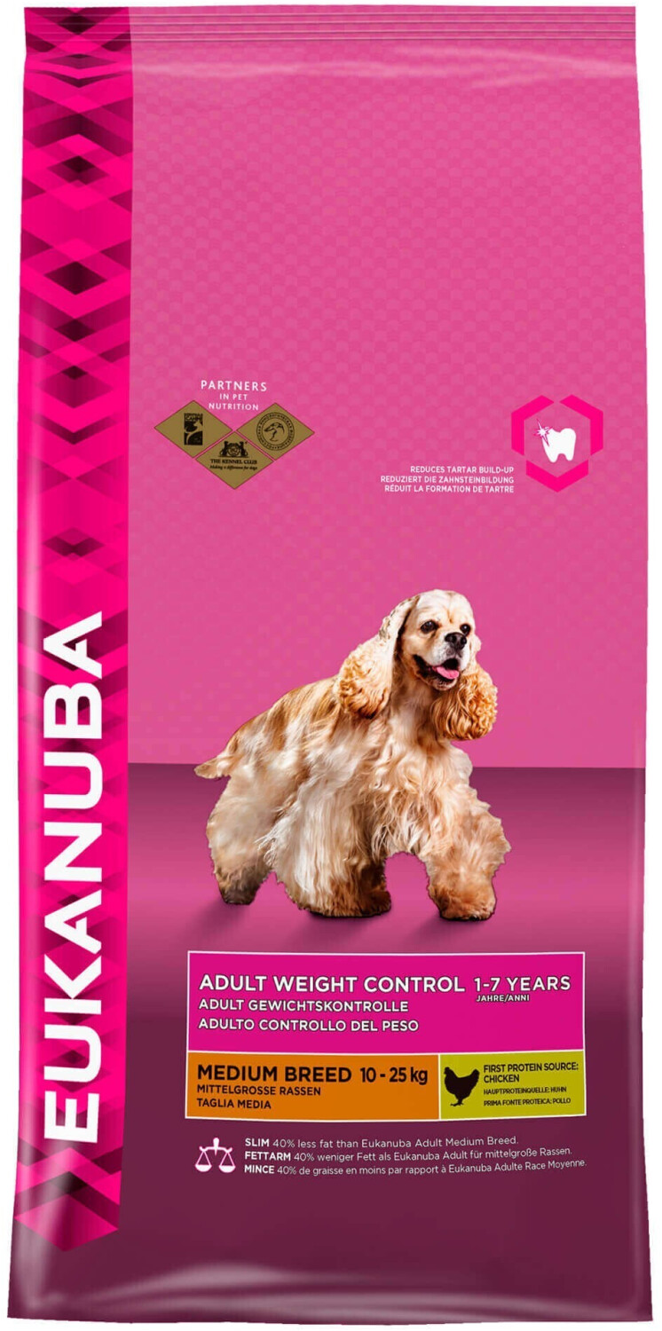 Eukanuba Adult Weight Control race moyenne poulet (3 kg)