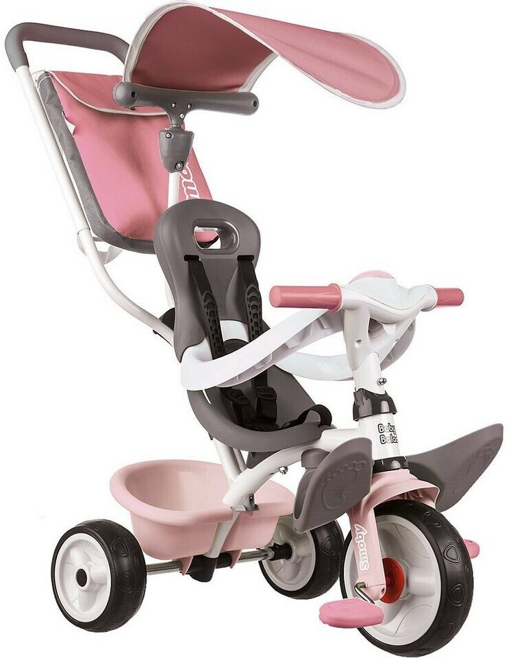 Smoby - Tricycle Baby Balade Plus Rose - Vélo Evolutif Enfant Dès 10 Mois -  Roues Silencieuses - Frein de Parking - 741401 : : Jeux et Jouets