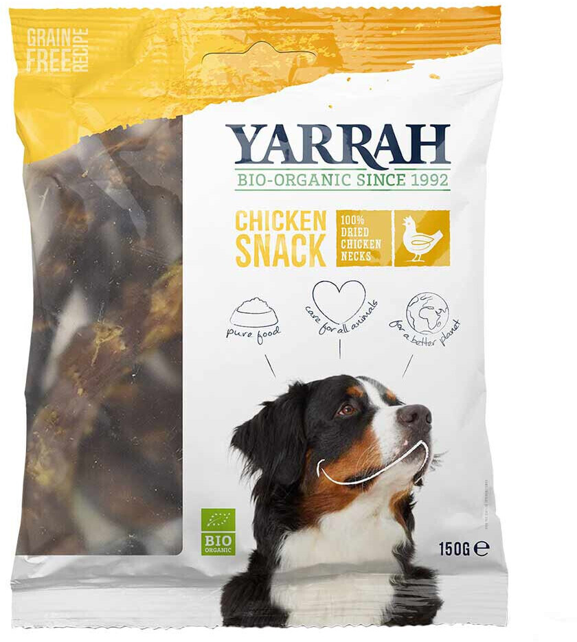Yarrah Organic Chicken Necks for Dogs 150g