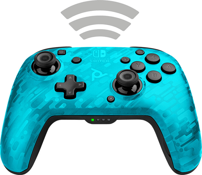PDP Nintendo Switch FaceOff Deluxe Sans Fil (Camo Bleu Neon) au meilleur prix sur idealo.fr