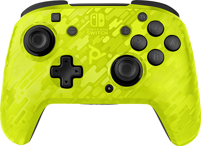 PDP Nintendo Switch FaceOff Manette Deluxe Sans Fil (Camon Jaune Neon)