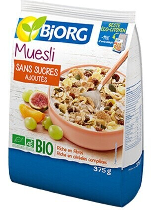 Bjorg Muesli sans sucres ajoutés (375g)
